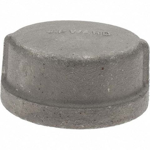 Black End Cap: 2-1/2", Threaded