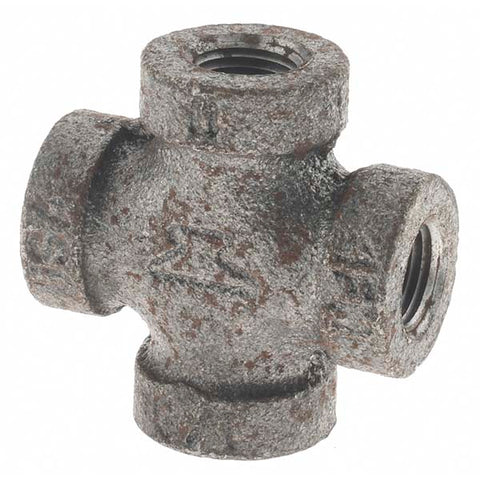 Black Cross: 1/8", Threaded