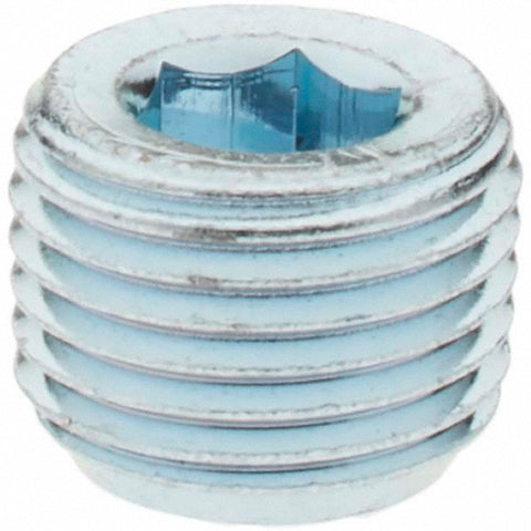 Black Countersunk Hex Plug: 1/8", Threaded