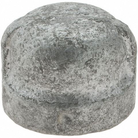 Black End Cap: 1/4", Threaded