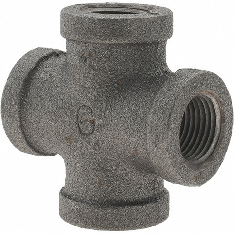 Black Cross: 3/8", Threaded