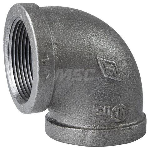 Black 90 deg Elbow: 1-1/2", Threaded