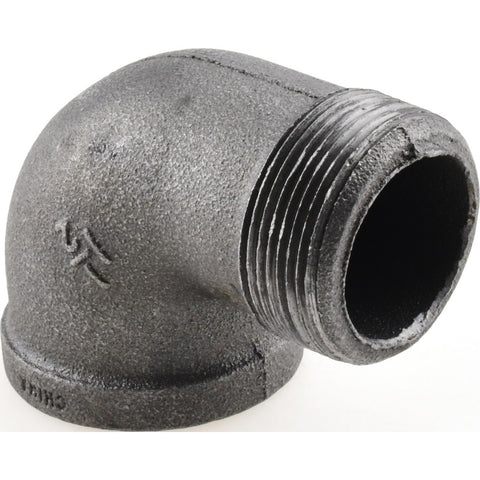 Black 90 deg Street Elbow: 1-1/2", Threaded