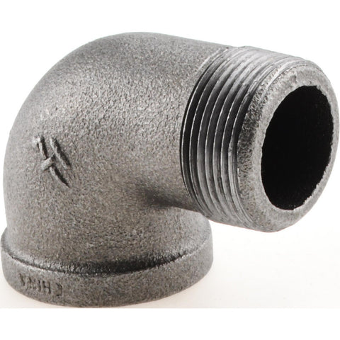 Black 90 deg Street Elbow: 1-1/4", Threaded