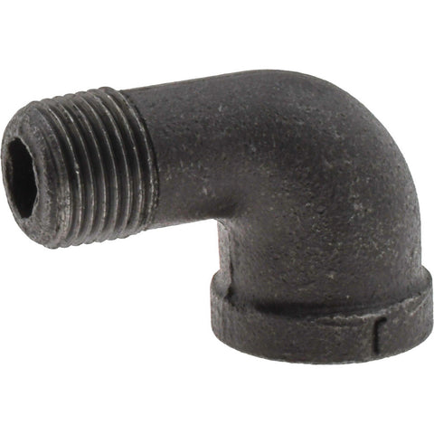 Black 90 deg Street Elbow: 3/8", Threaded