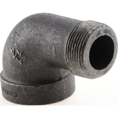 Black 90 deg Street Elbow: 1-1/4", Threaded