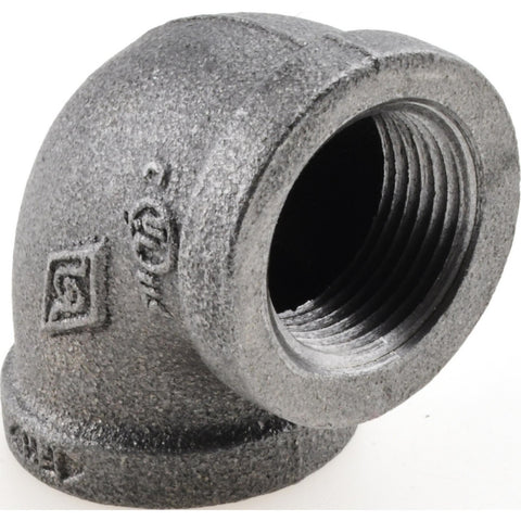 Black 90 deg Elbow: 3/4", Threaded