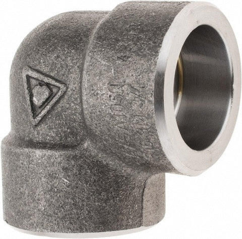 Black 90 deg Elbow: 3/4", Socket Weld