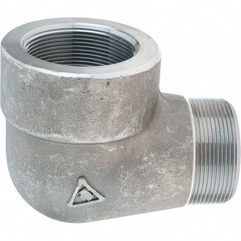 Black 90 deg Street Elbow: 2", NPT