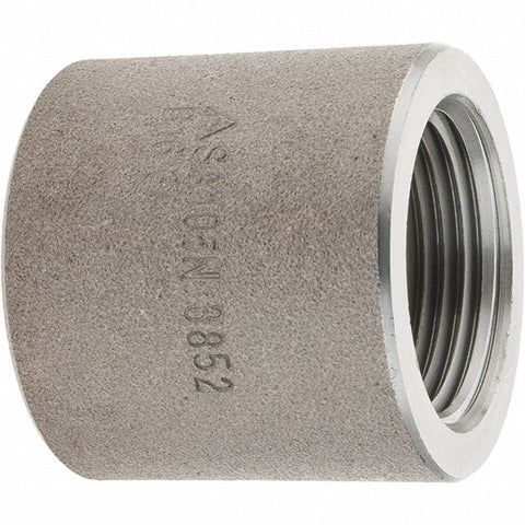 Black Pipe Fittings: Cap, 1", NPT, Forged Carbon Steel