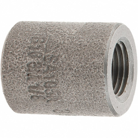 Black Pipe Fittings: Cap, 1/8", NPT, Forged Carbon Steel