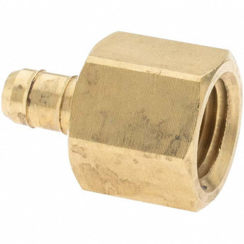 Barbed Tube Female Connector: 1/4-18