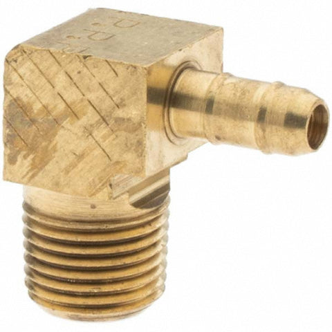 Barbed Tube Male Elbow: 1/8-27