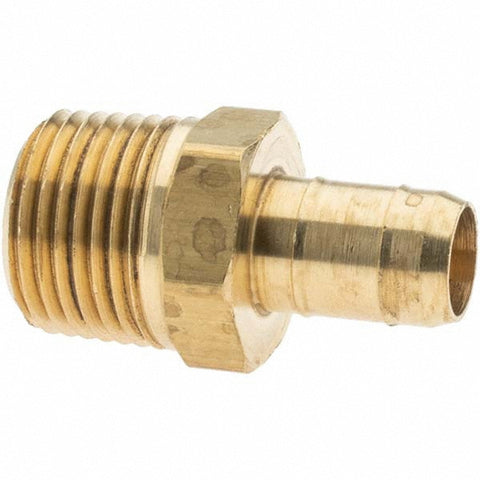 Barbed Tube Male Connector: 3/8-18