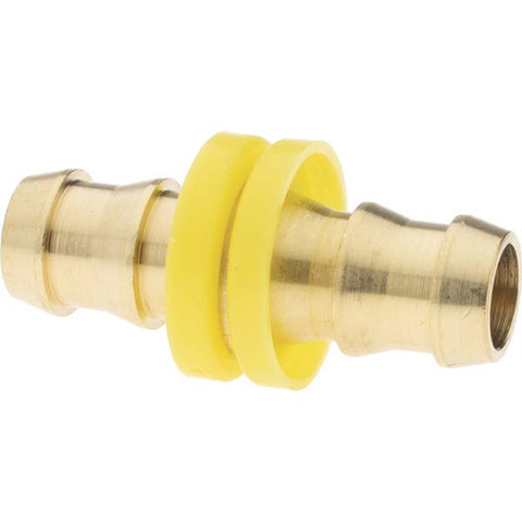 Barbed Push-On Hose Splicer: 1/2", Brass
