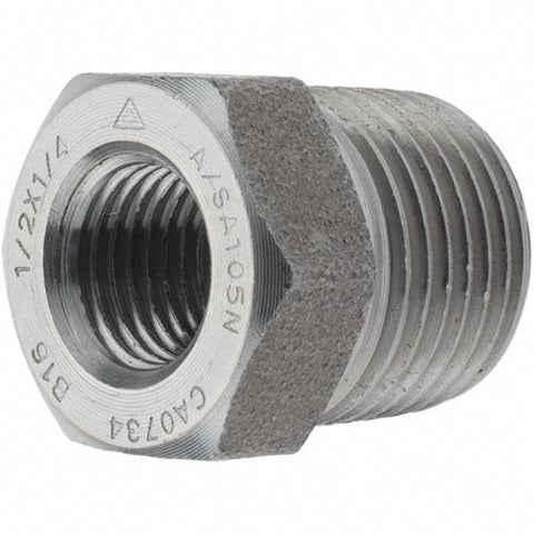 Black Bushing: 1/2 x 1/4", NPT