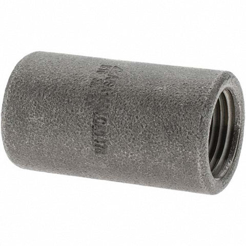 Black Pipe Fittings: Coupling, 3/8", NPT, Forged Carbon Steel