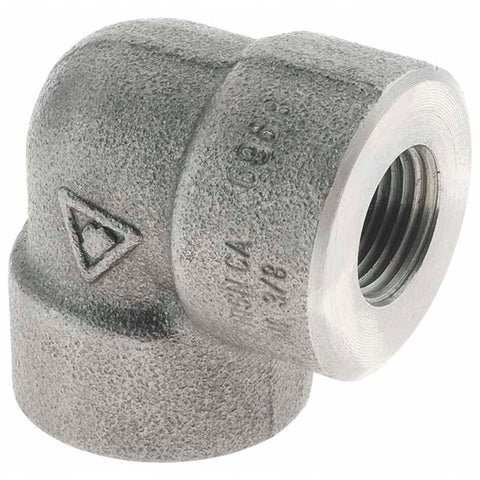 Black 90 deg Elbow: 3/8", NPT