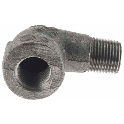 Black 90 deg Street Elbow: 1/2", Threaded