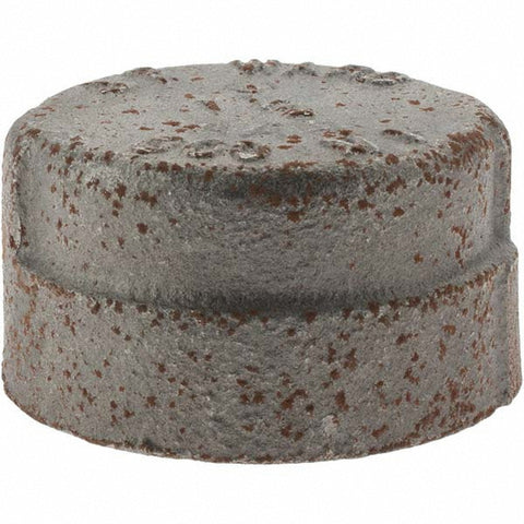 Black End Cap: 1-1/2", Threaded