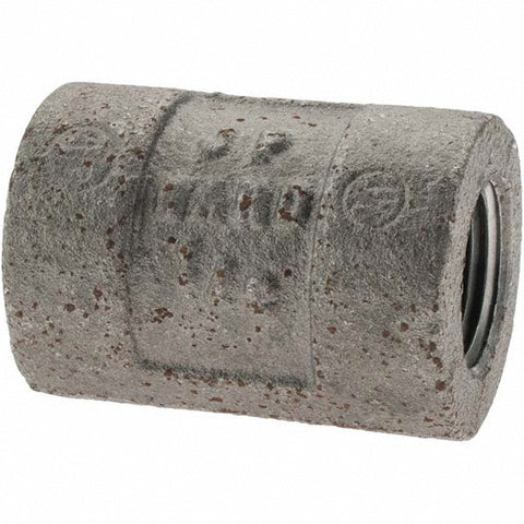 Black Coupling: 1/2", Threaded