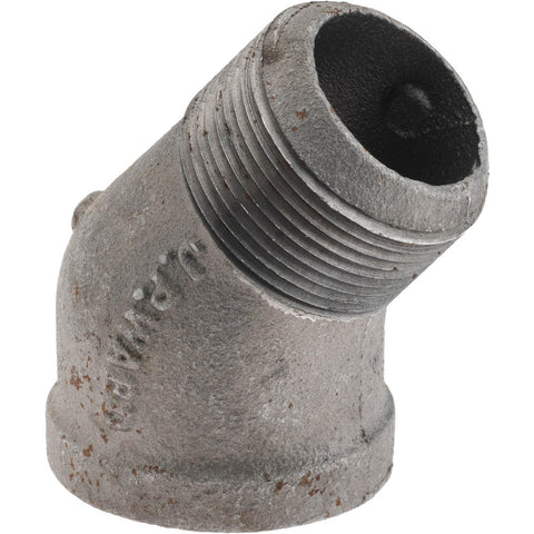 Black 45 deg Street Elbow: 1-1/4", Threaded
