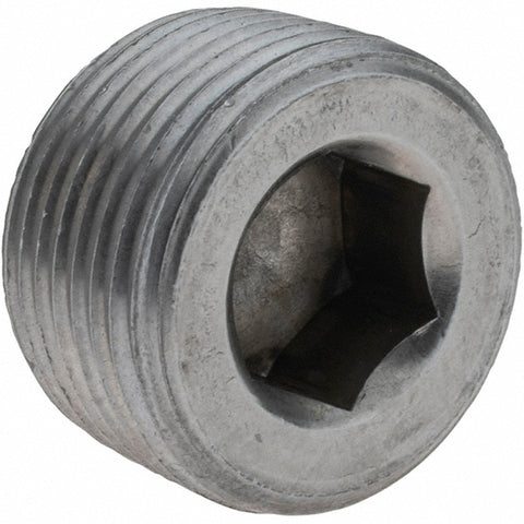 Black Countersunk Hex Plug: 1", Threaded