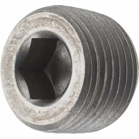 Black Countersunk Hex Plug: 3/8", Threaded