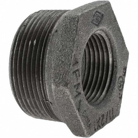 Black Bushing: 1-1/2 x 1", Threaded