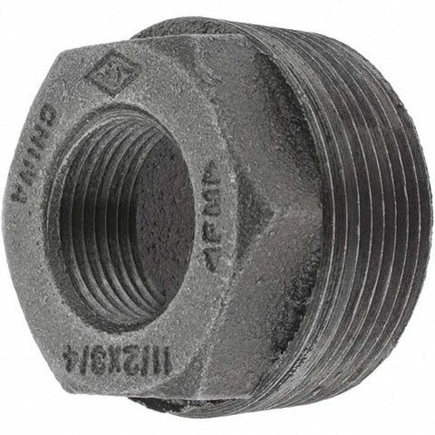 Black Bushing: 1-1/2 x 3/4", Threaded