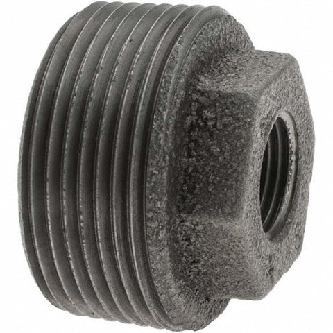 Black Bushing: 1-1/4 x 3/8", Threaded