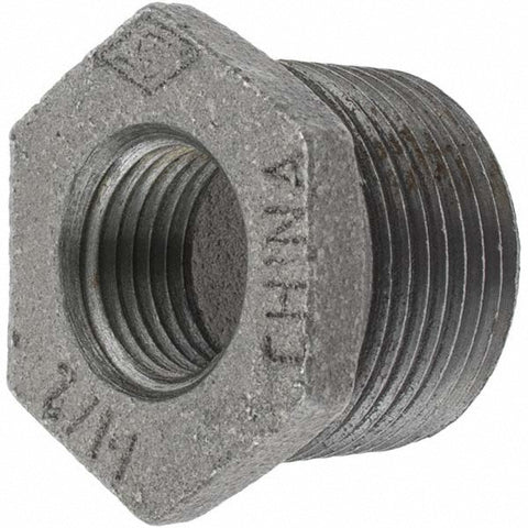 Black Bushing: 1 x 1/2", Threaded