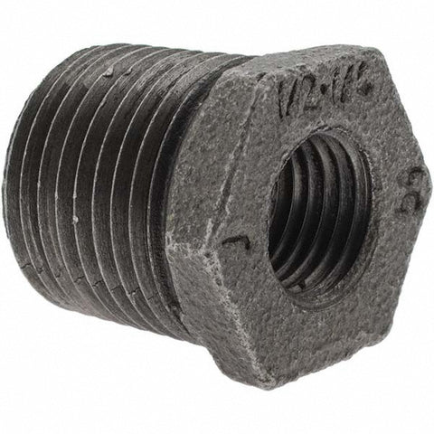 Black Bushing: 1/2 x 1/4", Threaded