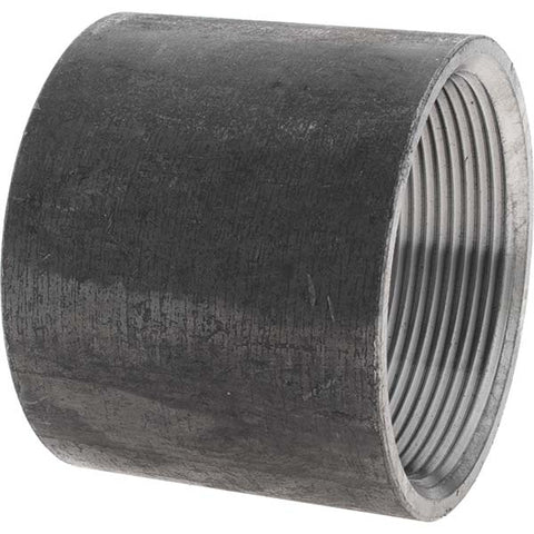 Black Coupling: 3", Threaded
