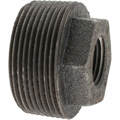 Black Bushing: 1-1/2 x 1/2", Threaded