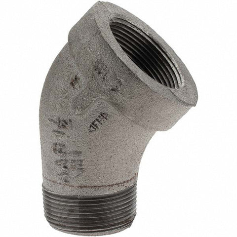 Black 45 deg Street Elbow: 1-1/2", Threaded