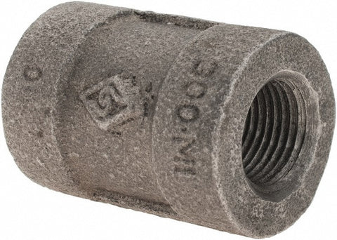 Black Coupling: 3/8", Threaded