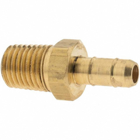 Barbed Tube Male Connector: Multiple Barbs, 1/16-27