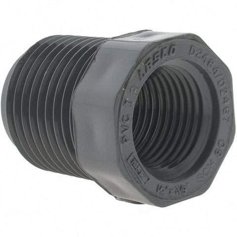 1/2 x 3/8" PVC Plastic Pipe Reducer Bushing