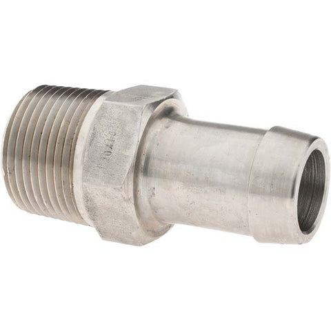 Barbed Hose Fitting: 1" x 1" ID Hose, Hose Insert