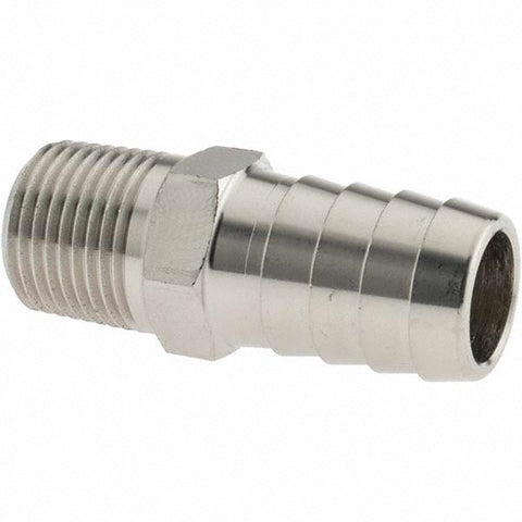 Barbed Hose Fitting: 3/8" x 5/8" ID Hose, Hose Insert
