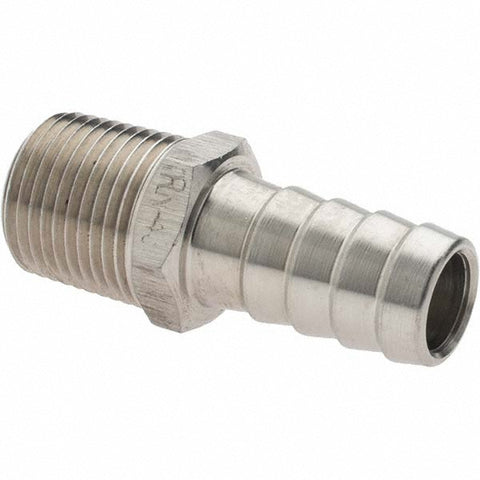 Barbed Hose Fitting: 3/8" x 1/2" ID Hose, Hose Insert
