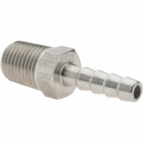 Barbed Hose Fitting: 1/4" x 1/4" ID Hose, Hose Insert