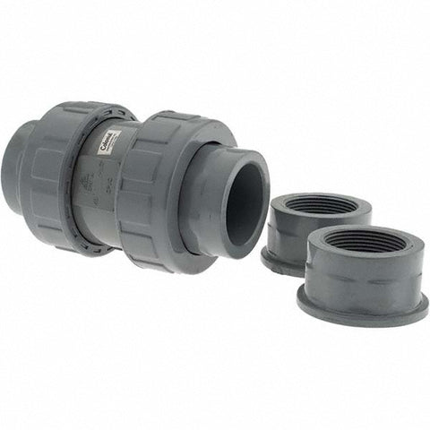 1-1/2" CPVC Plastic Pipe Union Check Valve