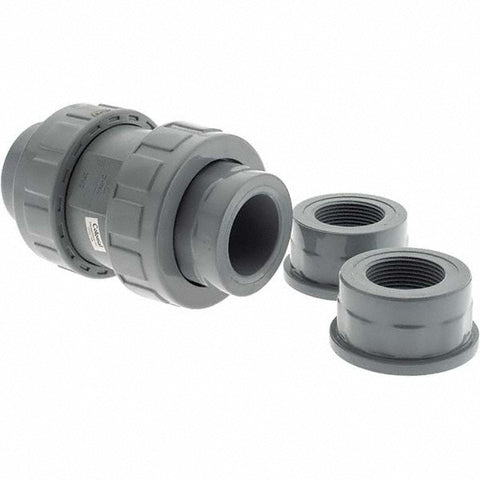 1-1/4" CPVC Plastic Pipe Union Check Valve