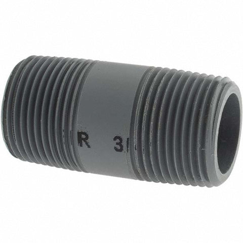 3/4" Pipe, 1-1/2" Long CPVC Threaded Plastic Pipe Nipple