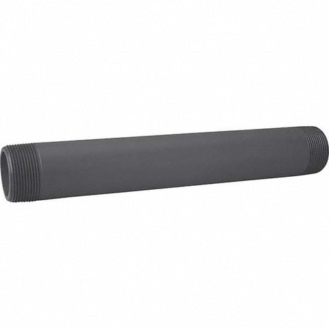 1/2" Pipe, 5" Long CPVC Threaded Plastic Pipe Nipple