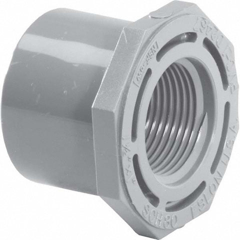 1-1/2 x 1" CPVC Plastic Pipe Bushing