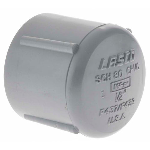 1/2" CPVC Plastic Pipe End Cap