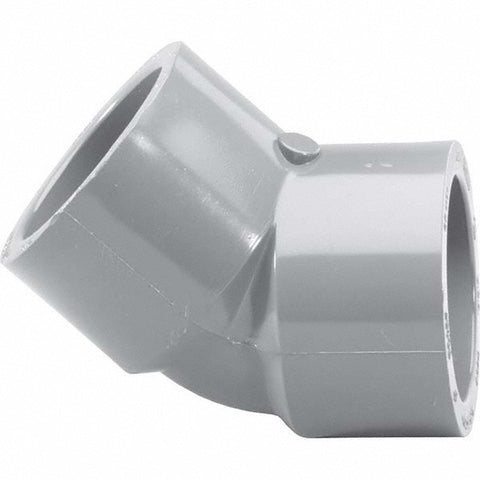 1-1/4" CPVC Plastic Pipe 45&deg; Elbow